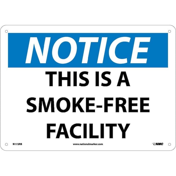 Nmc Notice This Is A Smoke-Free Facility Sign, N172RB N172RB - main