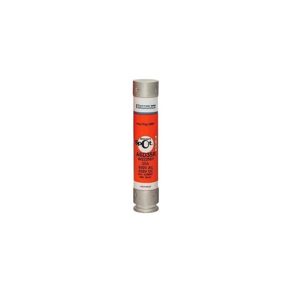 Ferraz Shawmut 1.06in x 5.5in, 600 VAC/VDC, 35 A, 200 kA AC/100 kA DC Interrupt, Fiberglass Body, Tin Plated A6D35R - main