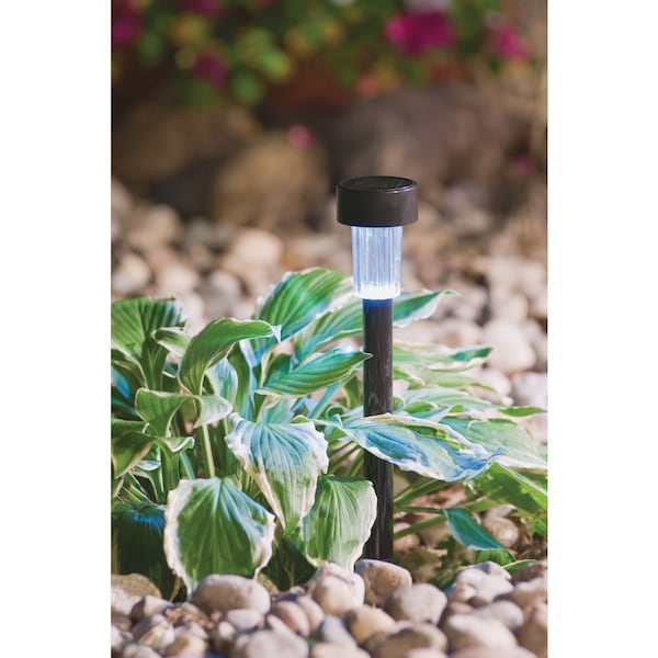 Outdoor Expressions Black 2.10 Lumens Metal Mini Solar Path Light ESL-60-2(24) - main