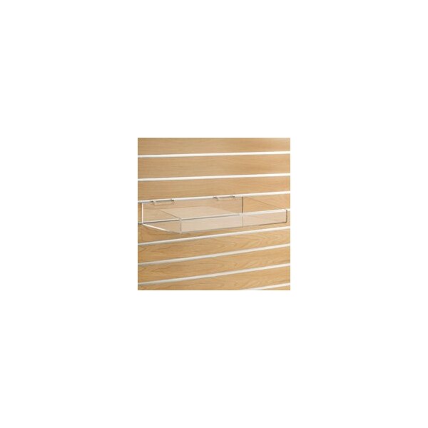 Specialty Store Services Acrylic Tray For Slatwall, 18 In. W X 10 In. D X 4 In. H 4203 - main