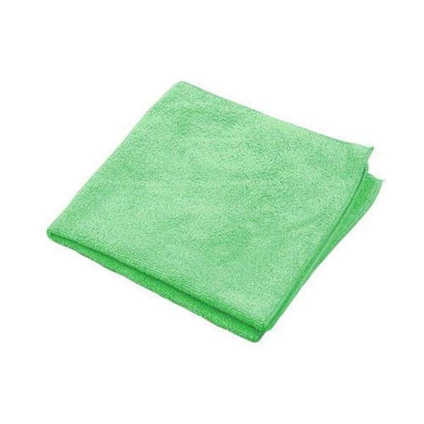 Hospeco MicroWorks Standard Microfiber Towel, Green, 12x12, 300 gsm, 12 Pack 2512-G-DZ - main