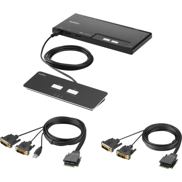 Belkin MDLR 2-PT 2 HD DVI SKVM W/RMT PP4.0 F1DN202MOD-DD-4 - main