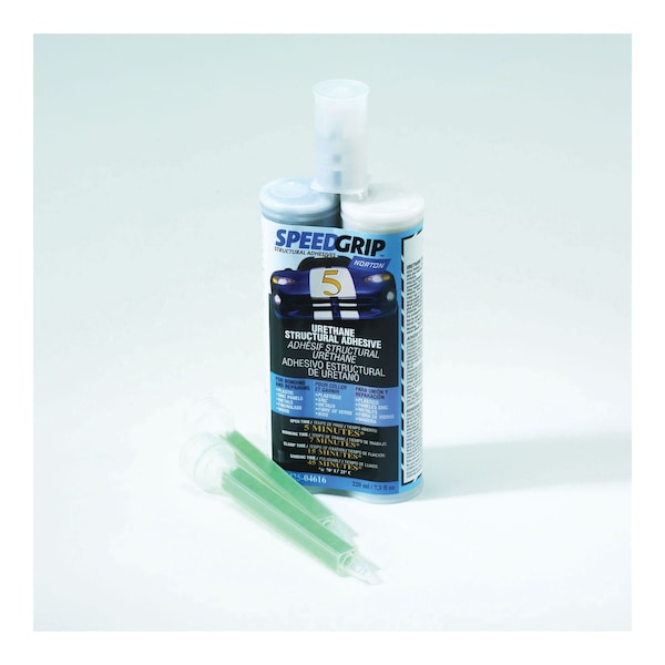 Norton Abrasives SPEEDGRIP 04616 Structural Adhesive, 220 mL, Liquid, Black, 1.288 at 70 deg F, 7 min Application 63642504616 - main
