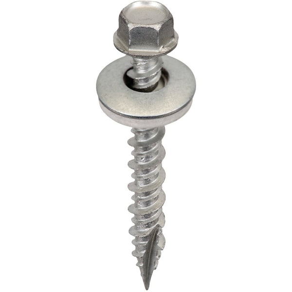 Acorn International 1-1/2'' Washered Galvanized Metal To Wood Screw, 250 Ct. SW-MW15G250 - main