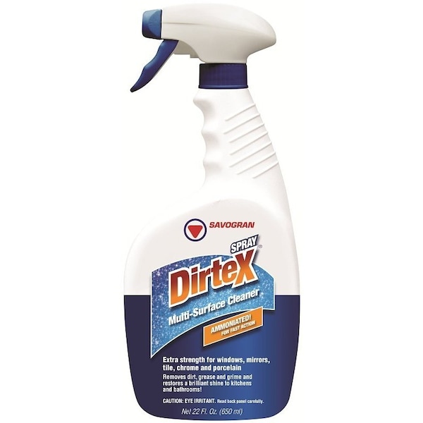 Dirtex Savogran Cleaner, 22 oz, Bottle, Liquid, Ammonia, Clear 10763 - main