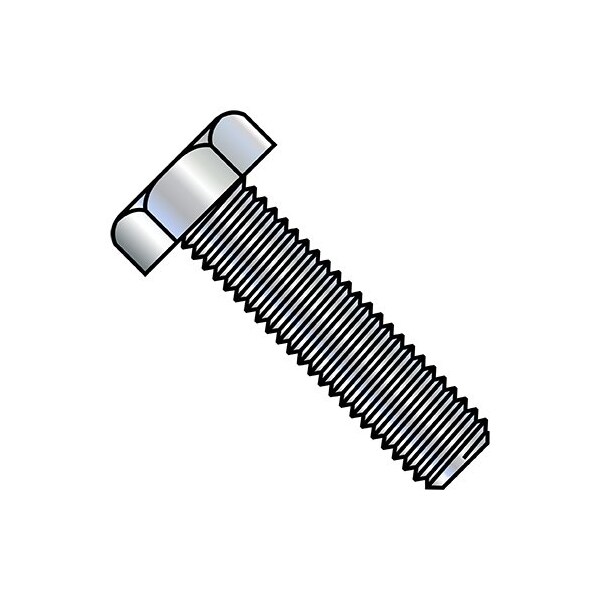 Zoro Select 1/4-20X1 3/8 Hex Tap Bolt Full Thread Zinc, 1000Pk 1422BHT - main