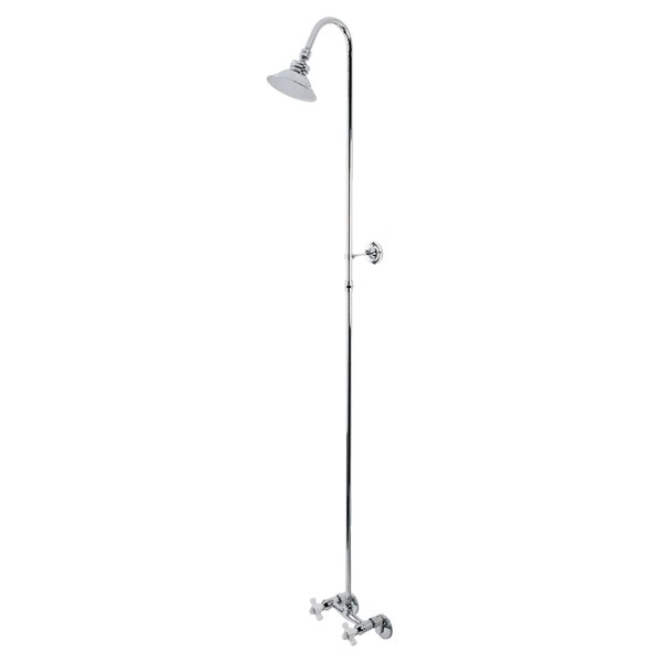 Kingston Brass Wall Mount Shower Combo, Polished Chrome CCK2131PX - main