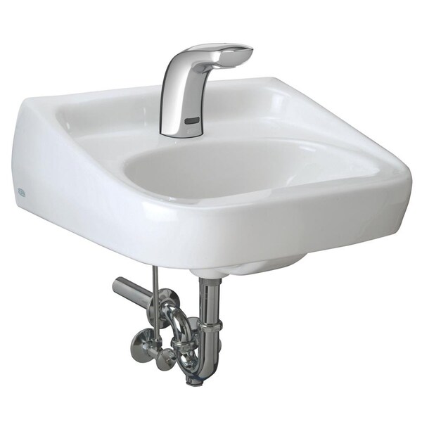 Zurn Snsr Lav Systm - 20X18 Wall Hng, 0.5 GPM Gneck Bttry Fct, Grd Drn, Ptrp w/Clnout Z.L2.S - main