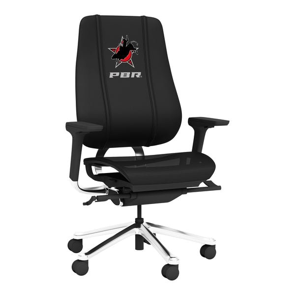 Dreamseat PhantomX Mesh Gaming Chair with Professional Bull Riders Star Logo DSPHGMCHRBKJCKT-PSPBR0003A - main