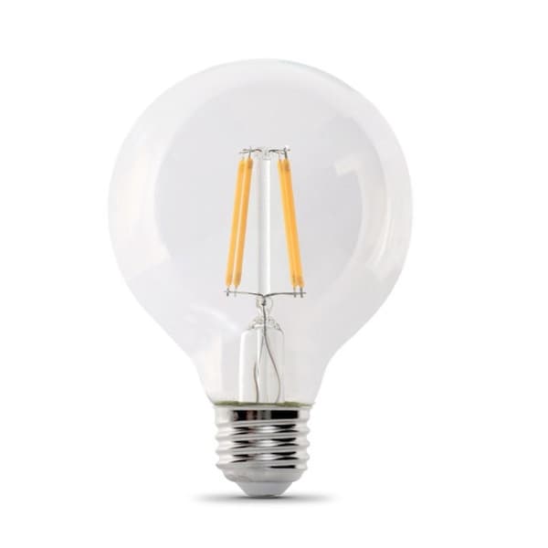 Feit Electric LED Bulb, Globe, G25 Lamp, 40 W Equivalent, E26 Lamp Base, Dimmable, Clear G2540/927CA/FIL/3 - main