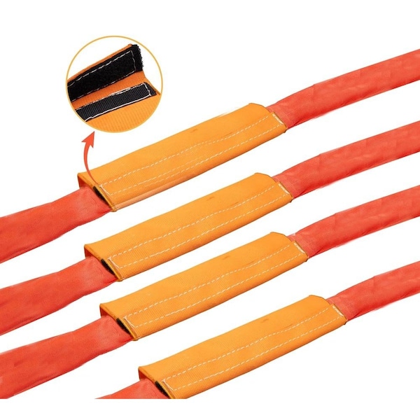 Mytee Products 6 inX12 ft ft Cordura Wear Sleeves Sling Protector Wear Pad w/Hook & Loop Closure, 4PK CTWS-612x4 - main