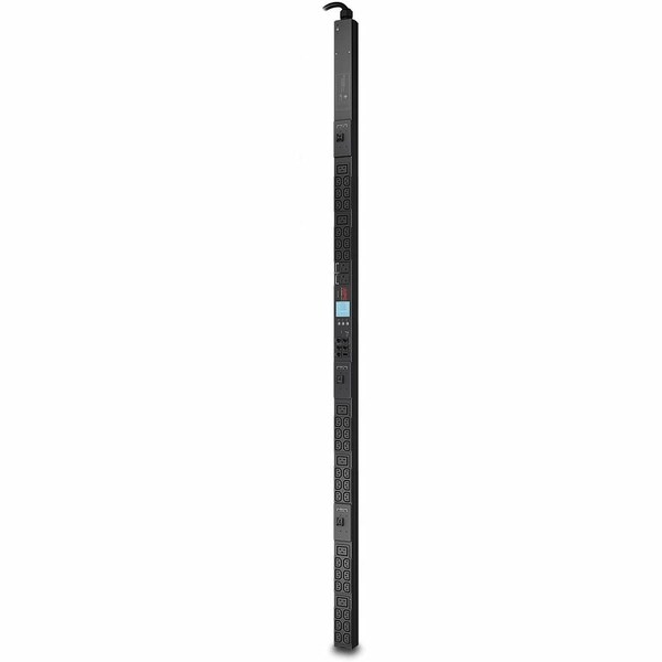 Schneider Electric PDU, Metered, Rack Mounted, (2) 5-20R, (36) IEC 60320 C13, (6) IEC 60320 C19, L21-30P, 6 ft., Black AP8865 - main