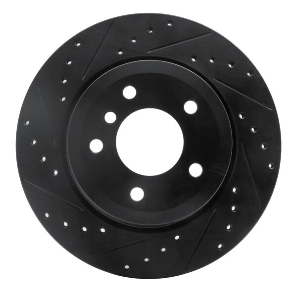 Dynamic Friction Co DFC Brake Rotor - Drilled and Slotted - Black 633-31075L - main