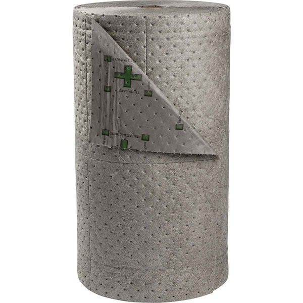 Brady Sorbent Roll, 63 gal, 30 in x 300 ft, Universal, Gray, Polypropylene HT303 - main