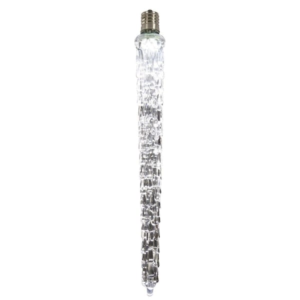 Vickerman E12 Falling Icicle Bulb with Cool White LED Lights - 18 in. XICE785 - main