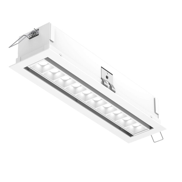 Dals Pinpoint Series 10 Light Microspot Adjustable Recessed Down Light, White MSL10G-CC-AWH - main