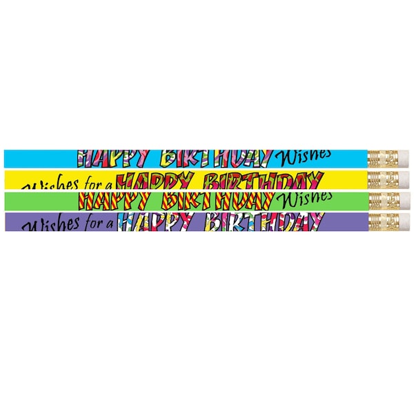 Musgrave Pencil Co Musgrave Happy Birthday Wishes Pencil, 144PK MUS2217G - main