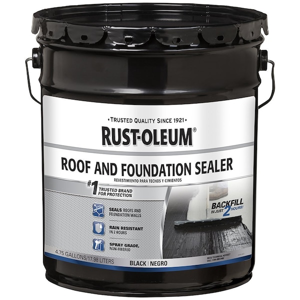 Rust-Oleum Zinsser Mm Xim Krud Kutter Concrobium 4.75 Gallon Rust-Oleum 347434 Black Roofing 310 Roof and Foundation Coating 347429 - main