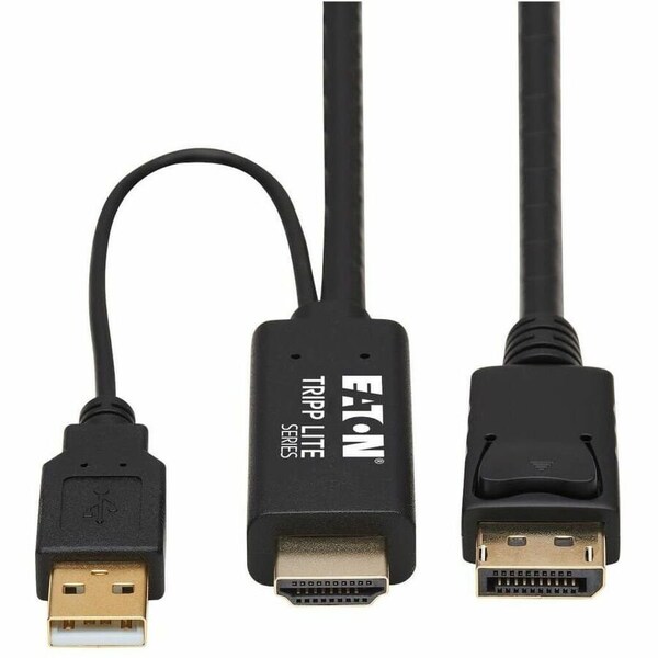 Eaton EATON, HDMI Cable, 6.6 ft, 4K, HDMI to DisplayPort, Male to Male P567-02M - main