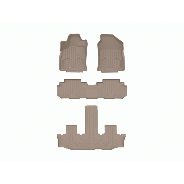 Weathertech Tan, Front and Rear and Rear FloorLiner HP 451475-1-2-3IM - main