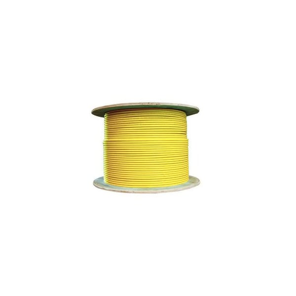 Cable Wholesale Bulk Shielded Cat6a Yellow Ethernet Cable, 10 Gigabit, Solid, 500 Mhz, 23 AWG, Spool, 1000 foot 13X6-581NH - main