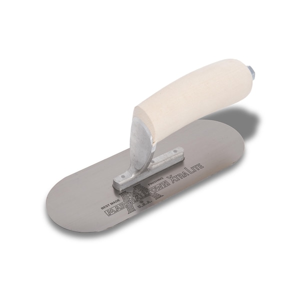 Marshalltown Pool Trowel, Carbon Steel, Concrete Trowel, 10 x 3 inch Trowel, 3 Rivets SP10 - main
