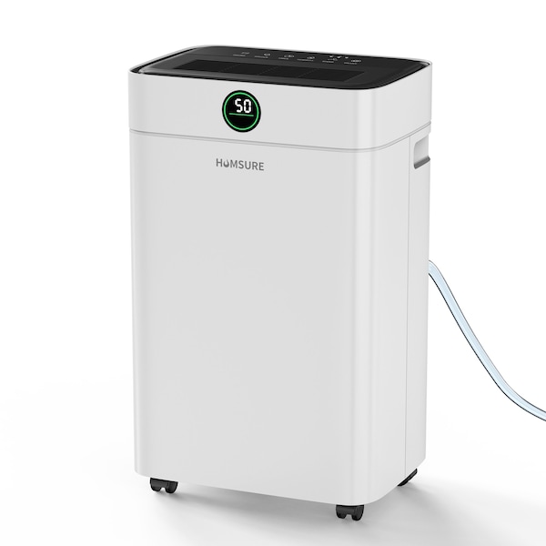 Edendirect 34 pt. 2,500 sq. ft. Dehumidifier in. White with Drain Hose and Bucket, Auto Defrost, Low Noise ZR-AP16-2018EE - main