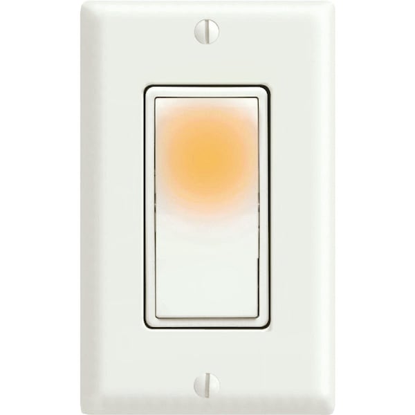 Leviton Decora Residential Grade 15 Amp Rocker Single Pole Switch White S12-L5611-2LW - main