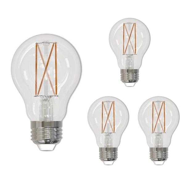 Bulbrite 100 - Watt Equivalent A19 Dimmable Medium Screw LED Light Bulb Soft White Light 3000K , 4PK 862828 - main