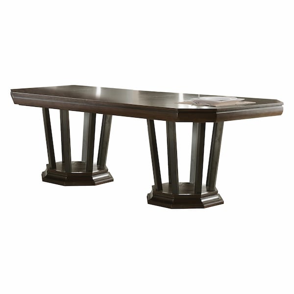 Homeroots 78-114" X 44" X 30" Tobacco Aspen Dining Table 318895 - main
