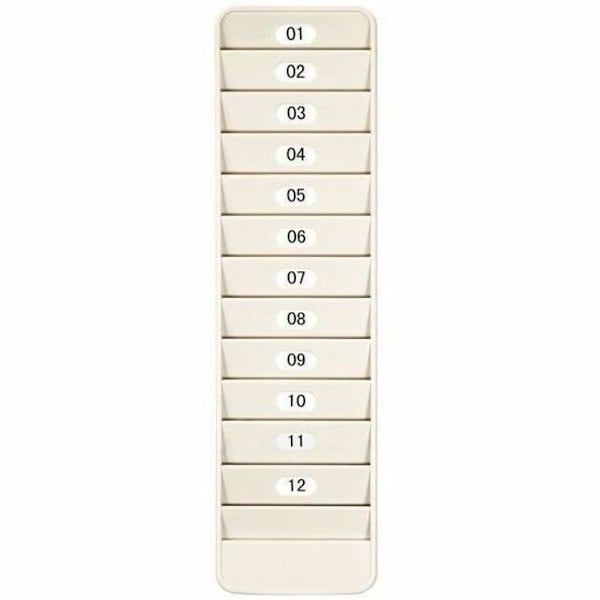 Pyramid 12 Pocket Badge Rack, Putty, 14 1/8in H 500-12 - main