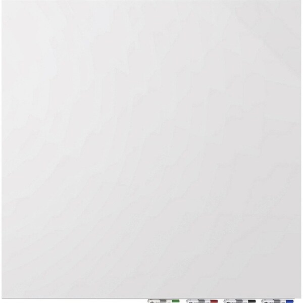 Ghent Magnetic Glassboard, 4Hx4 ft.W, 1/4", White, Glass, 48", 48", White ARIASM44WH - main