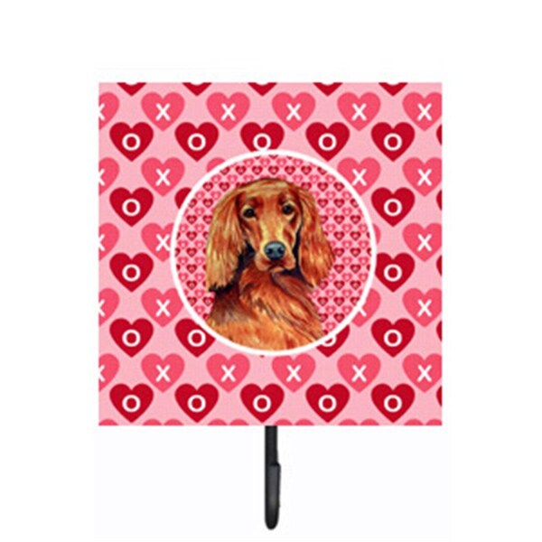 Carolines Treasures Irish Setter Valentines Love And Hearts Leash Or Key Holder LH9164SH4 - main