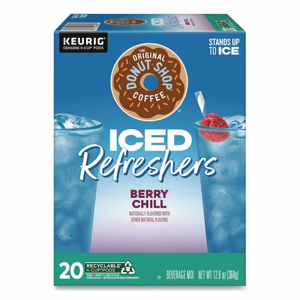 The Original Donut Shop ICED Refreshers K-Cup Pods, Berry Chill, 20PK 5000384762 - main