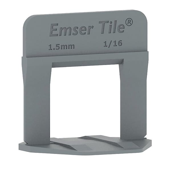 Emser Tile E-LEVEL Series Tile Leveling Spacer, 1/16 in Thick, 2PK ZEP116E2000 - main