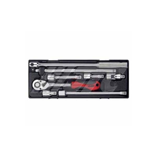 Jtc Auto Tools 1/2in x 8pcs Accessory Set with Soft-Grip Ratchet K4082 - main