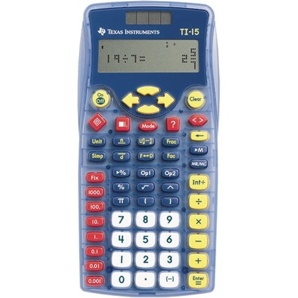 Texas Instruments TI 15 Explorer Calculator, TI15BK 15/BK/C - main