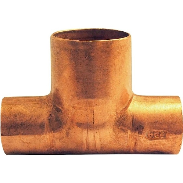 Epc Elkhart Products 111BH Series Bullhead Pipe Tee, 1/2 x 1/2 x 3/4 in, Sweat, Copper 32704 - main