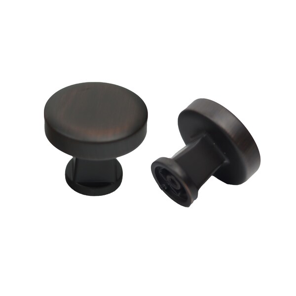 Pride Industrial 1-1/4in Diameter Colorado Cabinet Knob Oil Rubbed Bronze Finish K9292510B - main