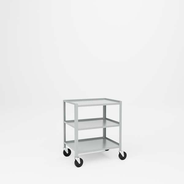 Pucel Utility Table, 20 in W x 28 in D x 34 in H, Black TU-2028-3-C5 - main