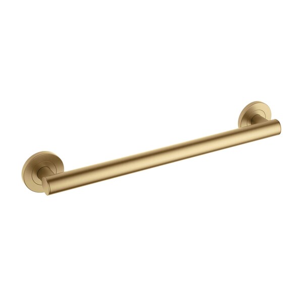 Kibi Bathroom Safety 18 In L, 1.25 In Dia., Stainless Steel Shower Grab Bar, Concealed Screws KGB1118BB - main