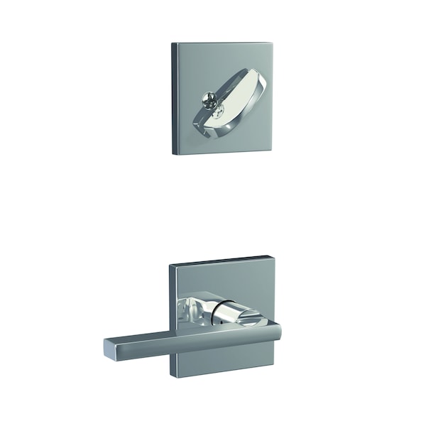 Schlage Residential Schlage Custom Custom Latitude Lever with Collins Rose Interior Active Trim with 16680 Latch and FC59LAT625COL - main