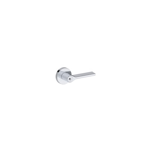 Baldwin Residential Door Levers Keyed Entry Reversible Bright Chrome ENANACRR260SMC - main