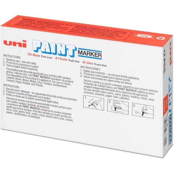 Uni-Ball UniPaint PX20 OilBased Medium Point Marker, Red UBC63602 - main
