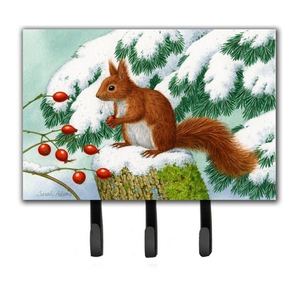 Carolines Treasures Winter Red Squirrel Leash or Key Holder ASA2172TH68 - main