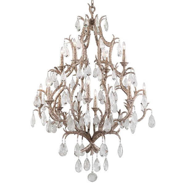 Corbett Lighting Amadeus 12 Light Chandelier 46.5 In. Stria Gold Leaf 163-712-SGL - main