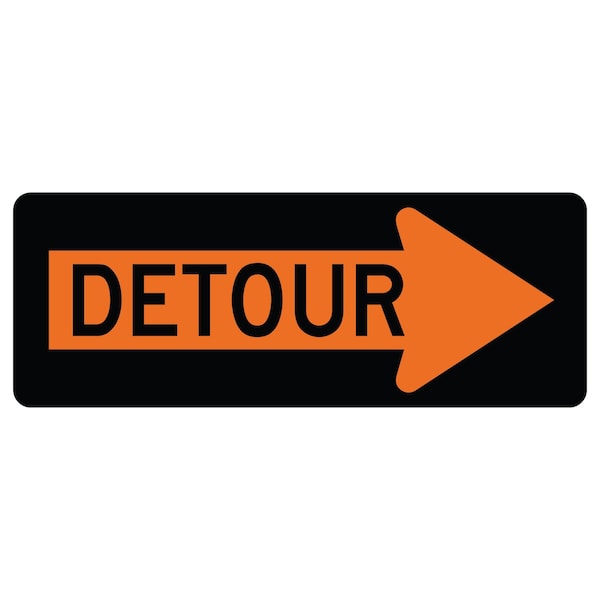 Sign Solutions Usa Traffic Sign, 48 in Width, Aluminum Sign, Horizontal Rectangle DUS10DFO4818M4-10R - main