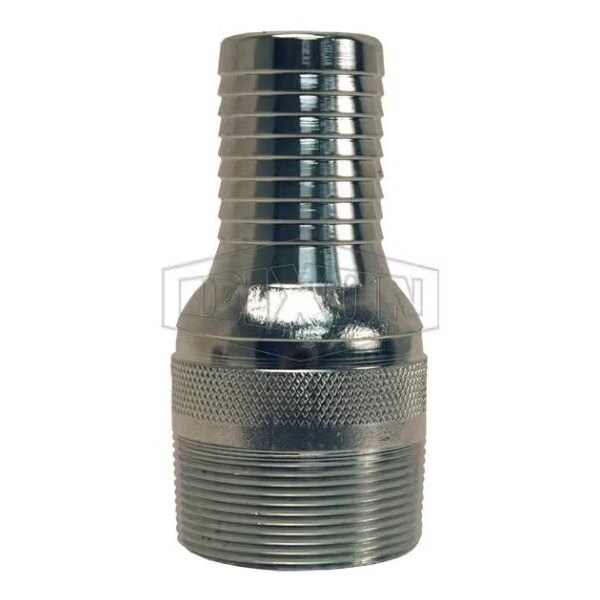 Dixon Jump Size King Combination Nipple, 3 x 2 in x 6-5/32 in L NPT x Hose Shank, Carbon Steel, Zinc Plat STC2535 - main