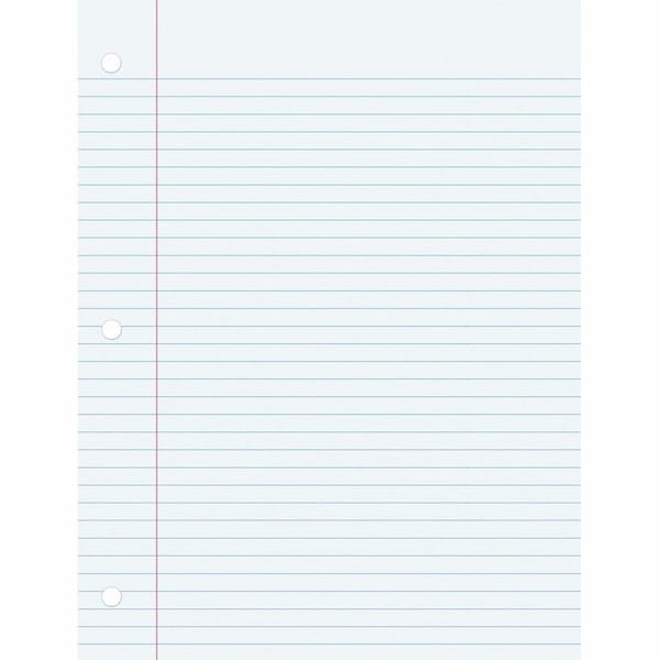 Pacon College Ruled Filler Paper, White, 100PK PACMMK09221 - main