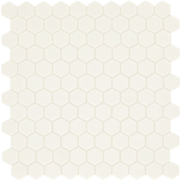 Daltile Uptown Glass 1in Hexagon Mosaic, 16.92 SQFT Per Carton, 18PK UP201HEXMS1P - main